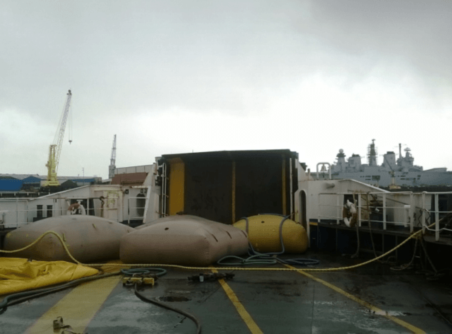 Ferry Repair by 60t Load Bags