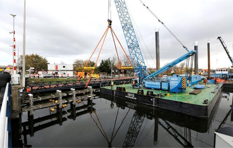 Floating & Fixing of Cycle Bridge 
