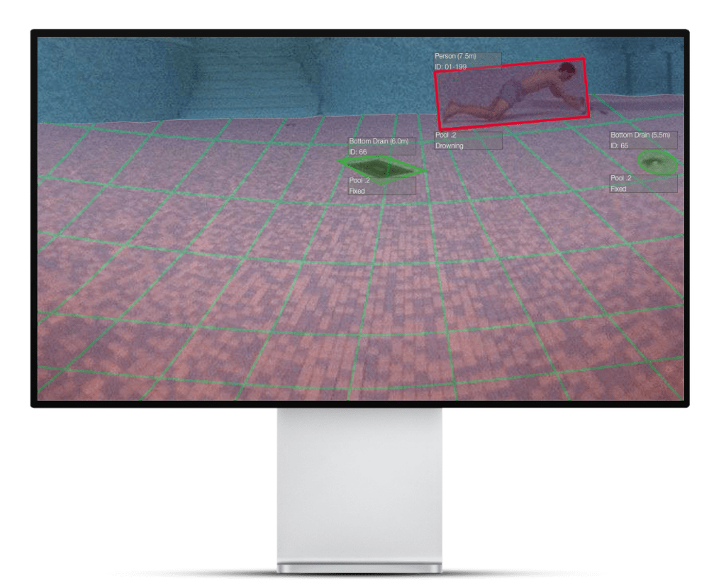 Drowning Detection System AngelEye LifeGuard Pool Monitor