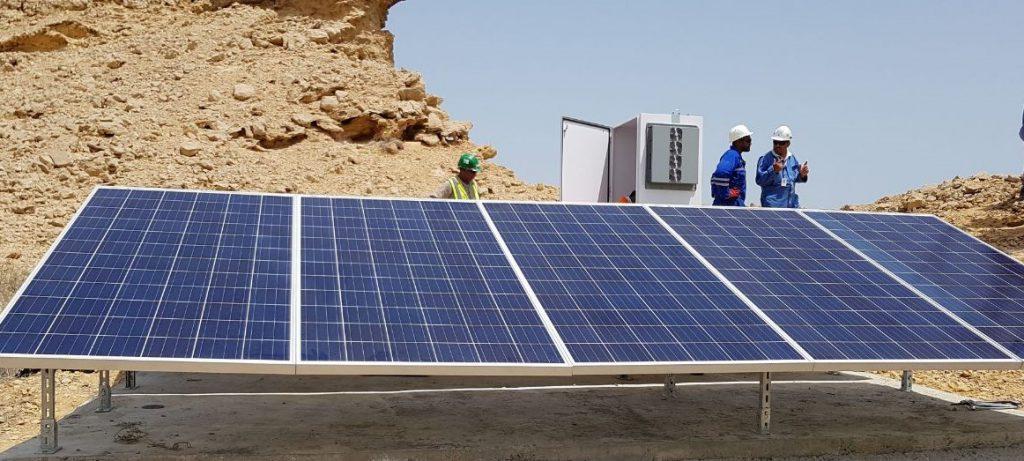 Solar Panels Setup to Power the Radar