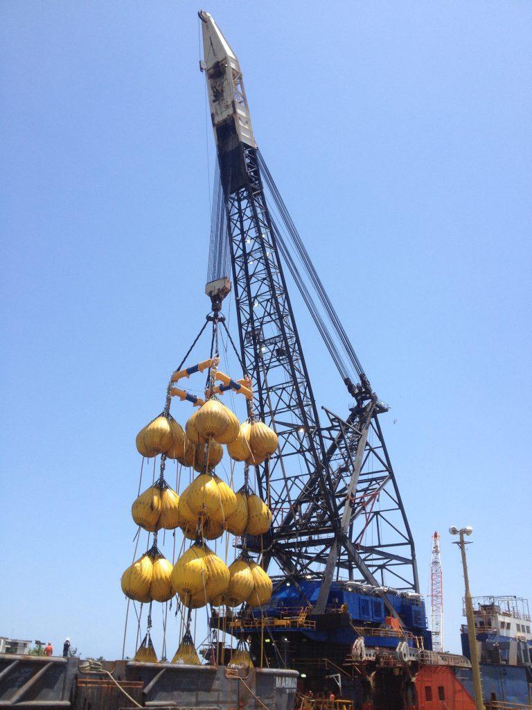 Crane Load Test in progress