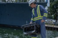 image of deployment of PIVOT ROV
