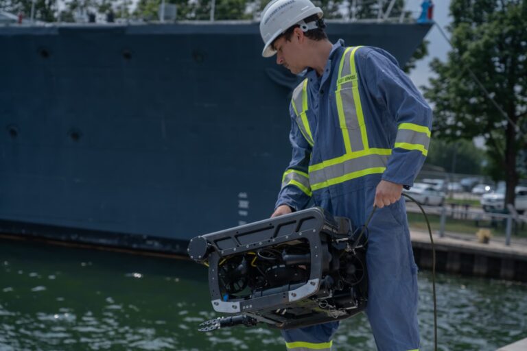 image of deployment of PIVOT ROV