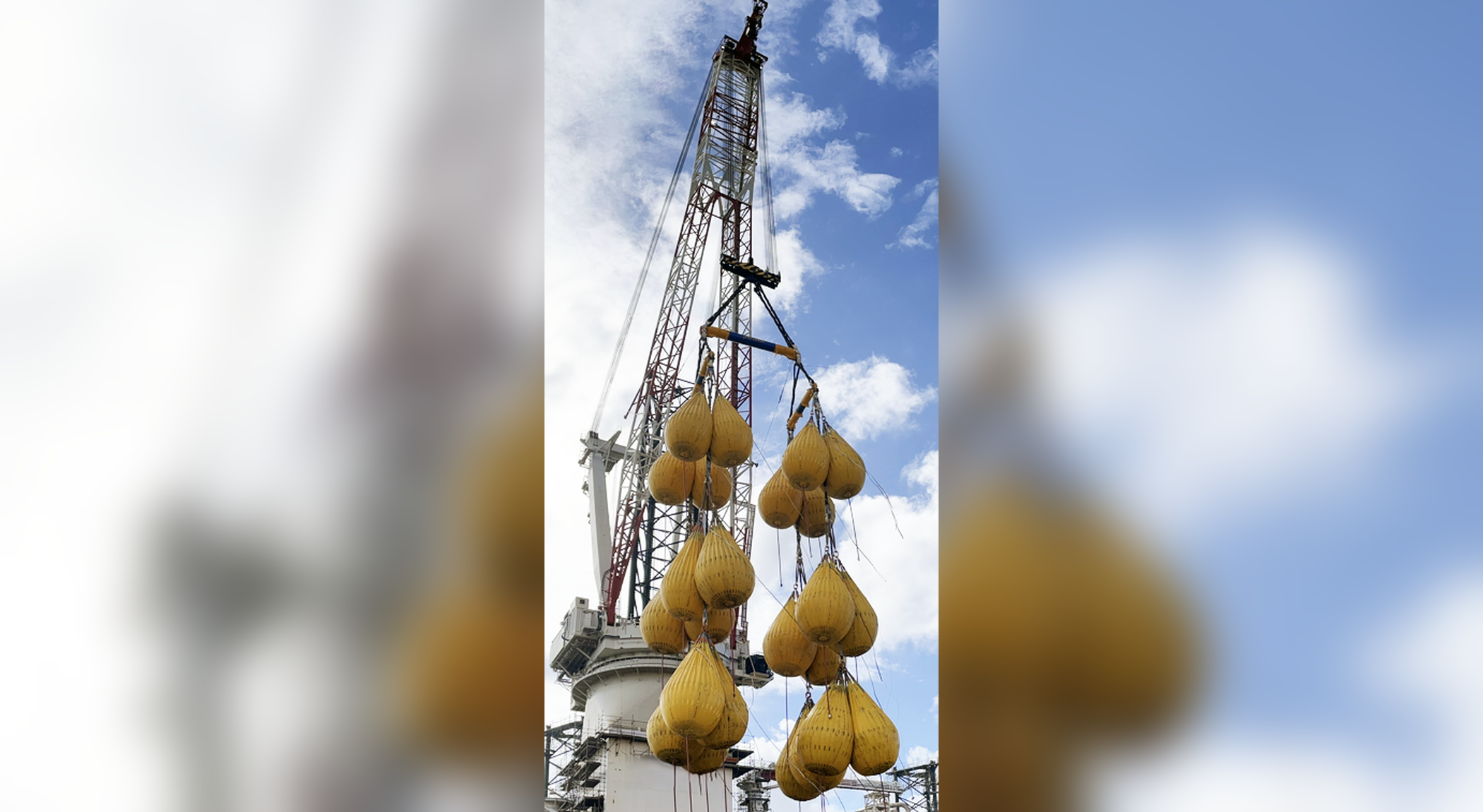 Water Weights Americas 2420t load test