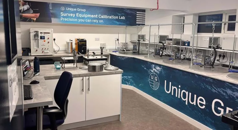 Survey equipment calibration laboratory in Aberdeen with UKAS-traceable oceanographic sensor testing