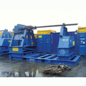 20T hydraulic spooler for offshore cable spooling operations with heavy-duty frame and drive system