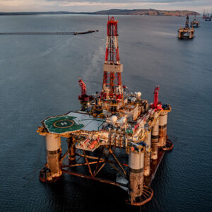 Offshore oil and gas platform supporting subsea and marine operations at sea
