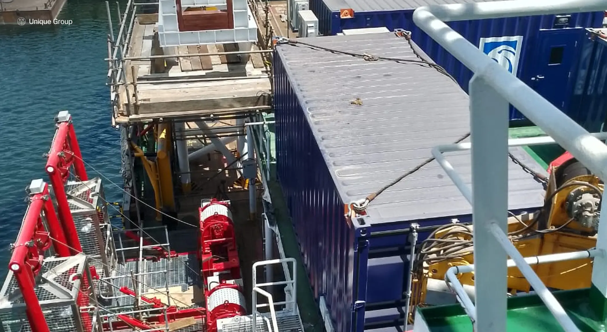 Unique Group ABS-classed air diving system loaded for delivery to a Middle East customer