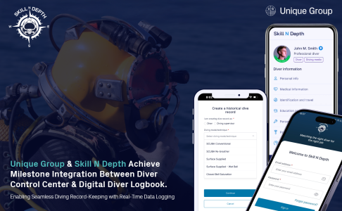 Screenshots of the Diver Control platform