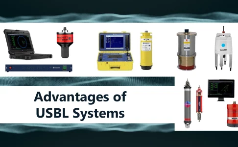 Advantages of USBL systems showing commonly used USBL transceivers, processors, and subsea positioning equipment for ROV and AUV operations