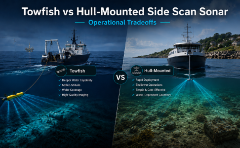 Towfish vs Hull-Mounted Side Scan Sonar Operational Tradeoffs