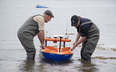 Uni-Mini USV bathymetry survey