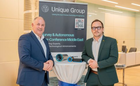 (L-R): Chris Blake (Unique Group, VP Survey) featured with  Jules Guillien (i2S Orphie)