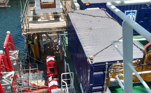 Unique Group ABS-classed air diving system loaded for delivery to a Middle East customer